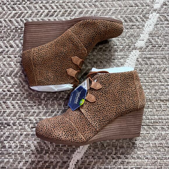 Toms Womens Kala Wedge Boot Sz 9 - Picture 1 of 6